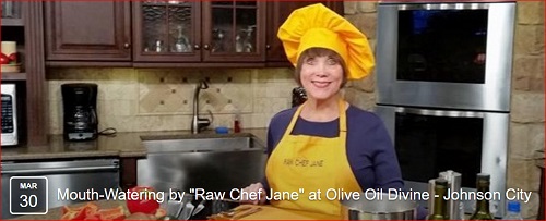 Mouth-Watering by “Raw Chef Jane” at Olive Oil Divine
