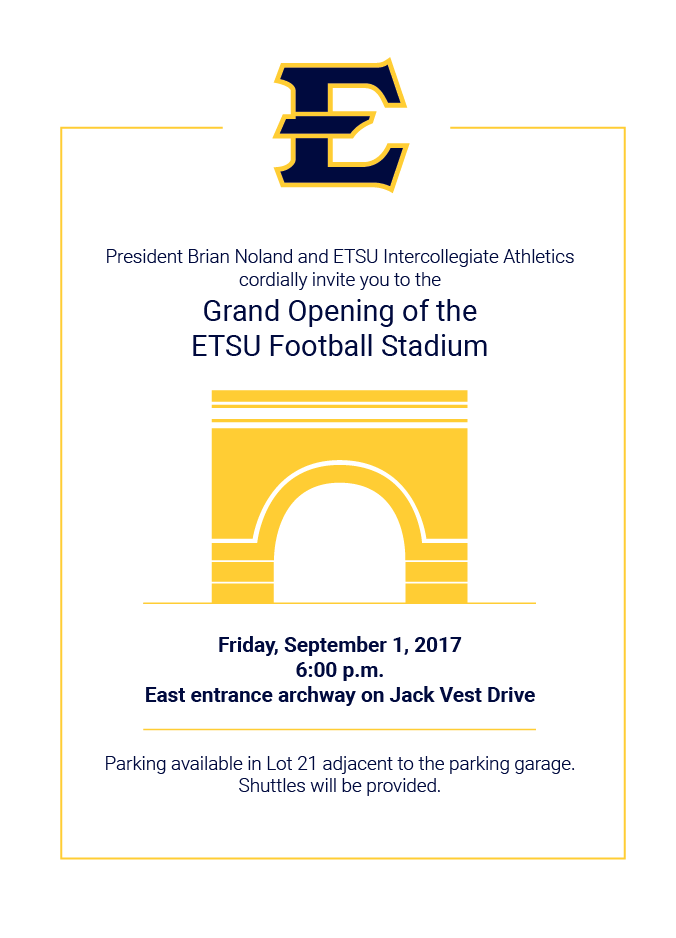 ETSU - Grand Opening of Football Stadium